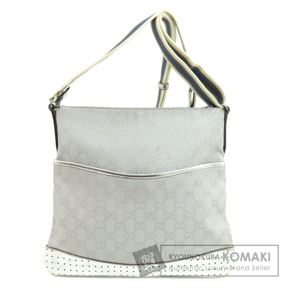 Gucci GG Punching Canvas Shoulder Bag